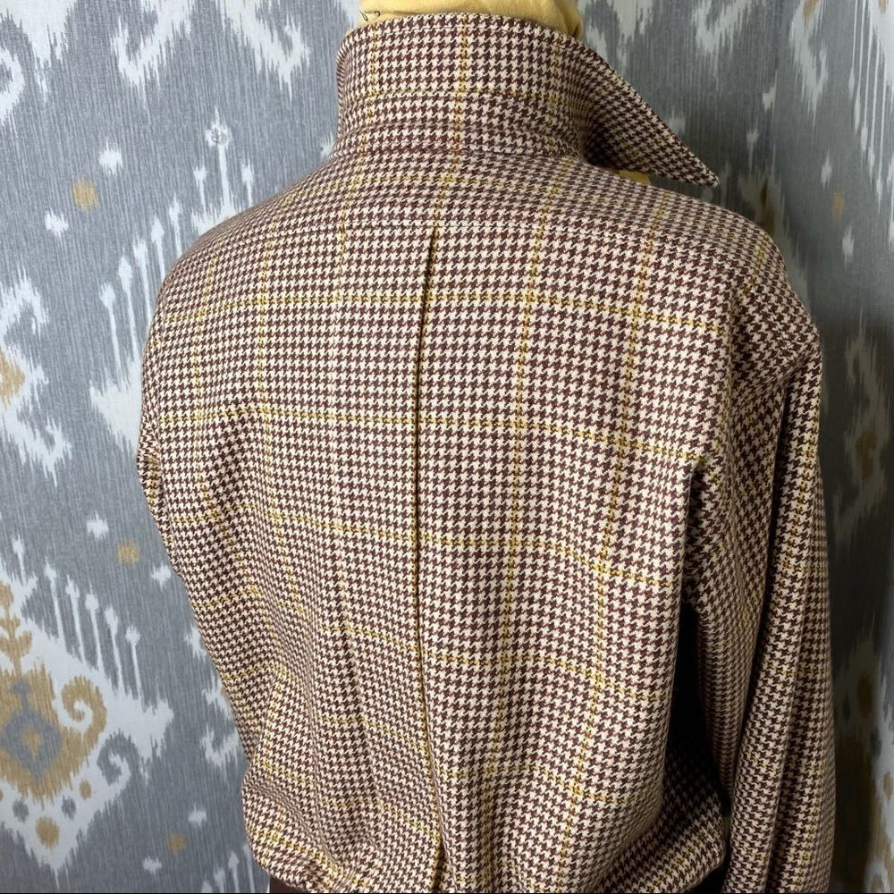 Ralph Lauren Collection Brown Multi Wool Check Plaid Jacket - Picture 9 of 16